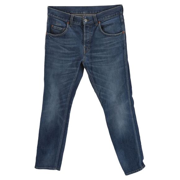Gucci Interlocking G Logo Skinny Jeans in Blue Denim